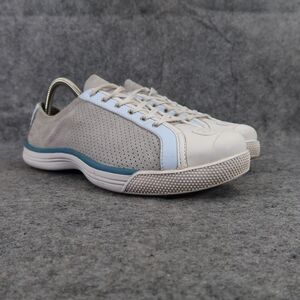 Ryka Shoes Women 8 Sneaker Lifestyle Skip Leather Perforated Comfort Casual Grey